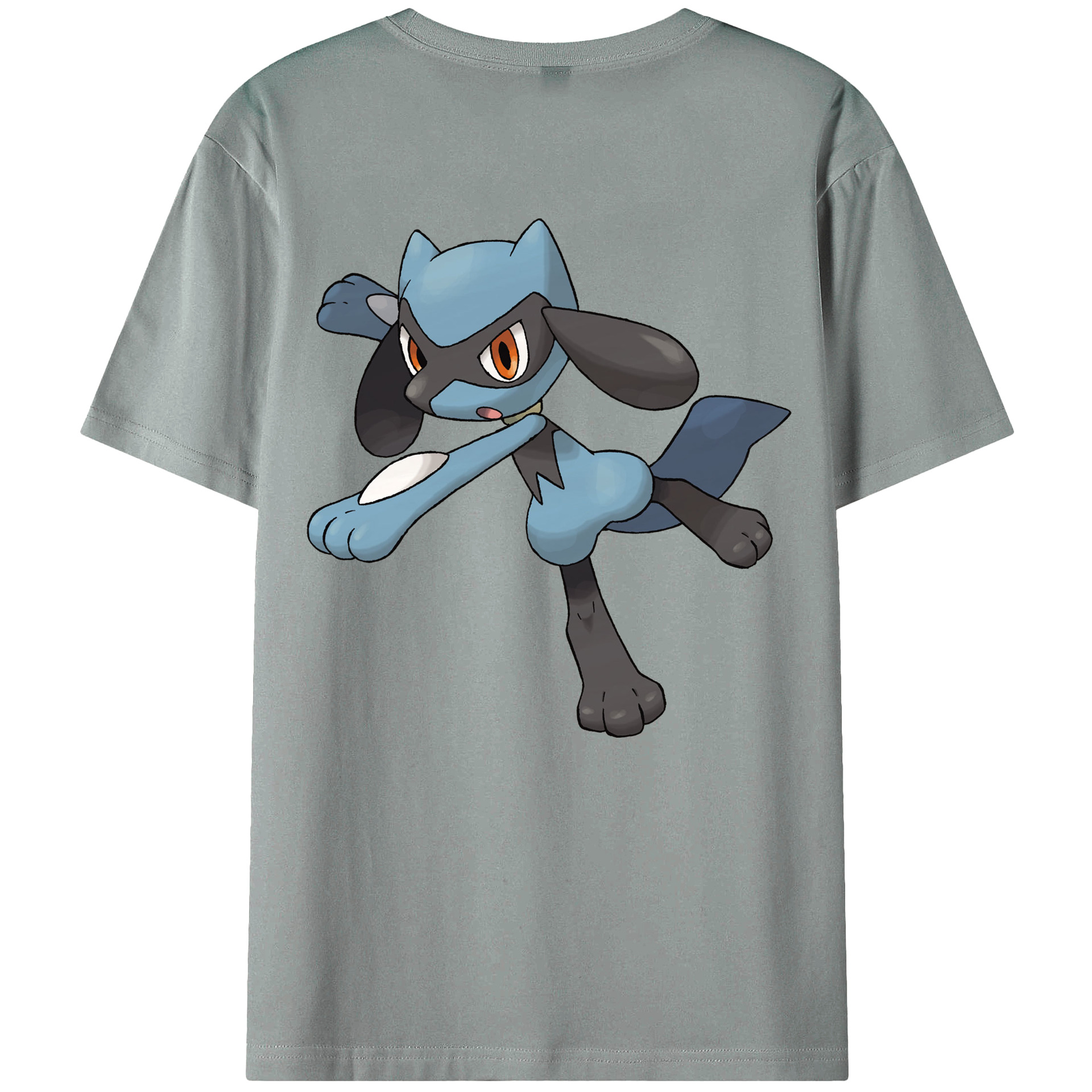 （画像用） ポケットモンスター Pokémon 綿100％ メンズ半袖Tシャツ（バックプリント） 通気性